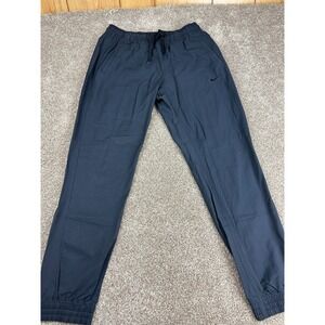 Nike‎ Pants Adult Large Black Gray Slim Fit Woven Lightweight Jogger 934592-010
